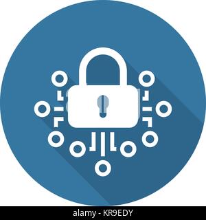 Cryptography Icon. Technology. Stock Vector