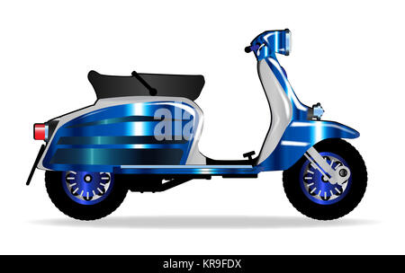 60s Motor Scooter Stock Photo