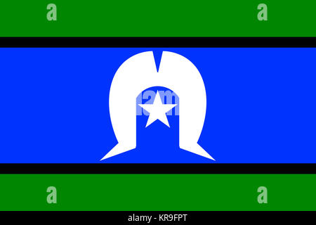 Torres Strait Islander Flag Stock Photo