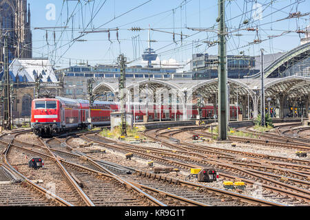 Commuter Train in Germany Stock Photo