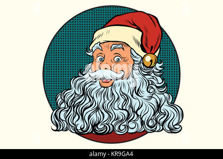 Classic Santa Claus with white beard Stock Photo