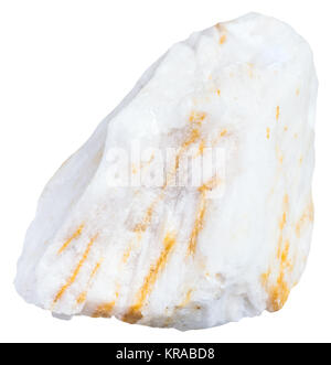 specimen of barite ore isolated on white Stock Photo