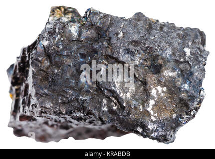 piece of black coal (anthracite) isolated Stock Photo