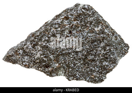 nepheline syenite mineral isolated on white Stock Photo