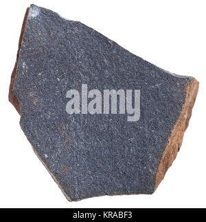 Glassy basalt ( Hyalobasalt) mstone isolated Stock Photo