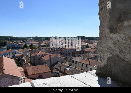 porec,parenzo,parenz,roofs,historical,coastal city,istria,old town Stock Photo