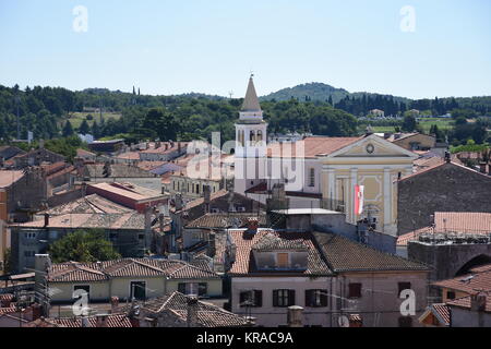 porec,parenzo,parenz,roofs,historical,coastal city,istria,old town Stock Photo