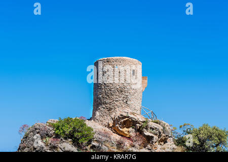 watchtower on the island of mallorca Stock Photo