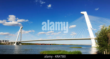 Erdos bridge in Inner Mongolia Stock Photo