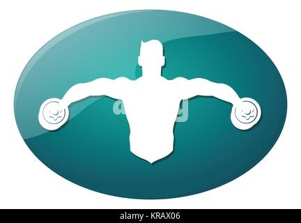 Man People Athletic Gym Gymnasium Body Building Exercise Stock Photo