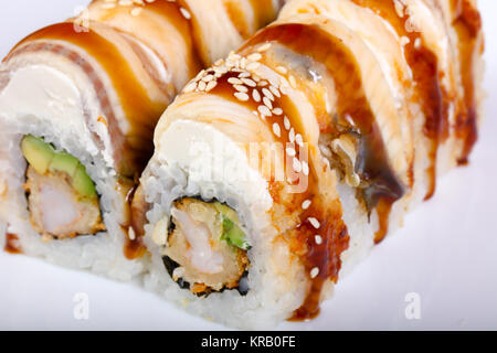 Tradittional Japan Eel roll Stock Photo