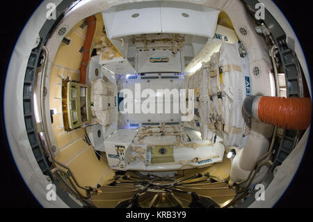 ISS-31 SpaceX Dragon commercial cargo craft - inside Stock Photo