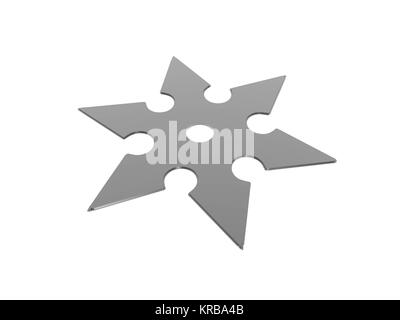 Japanese throwing stars exempted Stock Photo