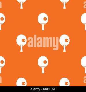 Rackets and ball for playing table tennis pattern seamless Stock Vector