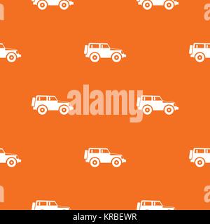 Jeep pattern seamless Stock Vector
