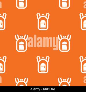Backpack pattern seamless Stock Vector