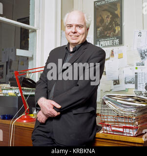 English Journalist and Author Francis Wheen at the Private Eye offices, London, England, United Kingdom. Stock Photo