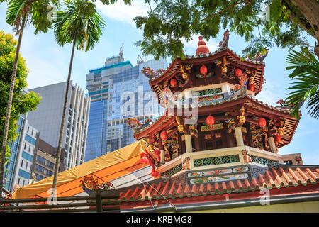 SINGAPORE, SINGAPORE - CIRCA SEPTEMBER, 2017: The Thian Hock Keng Temple of Singapore. Stock Photo