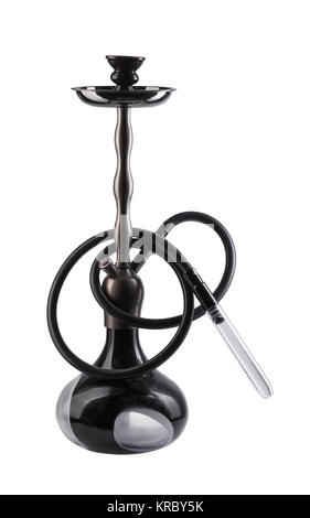 Modern hookah isolated on white background Stock Photo