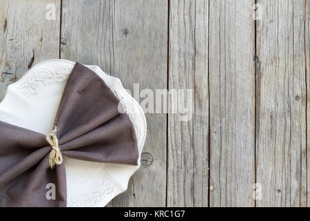 Vintage Table setting Stock Photo