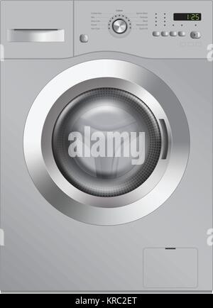 Washing machine, realistic vector illustration Stock Vector