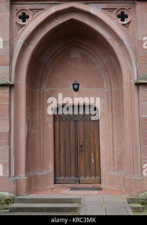 gate of st. george's church in kandel Stock Photo
