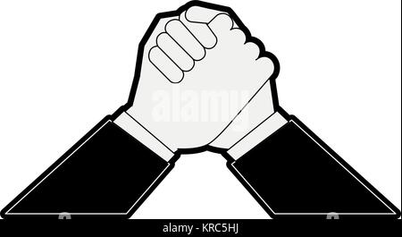 Ethnics hands symbol Stock Vector