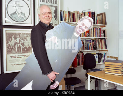 English Journalist and Author Francis Wheen at the Private Eye offices, London, England, United Kingdom. Stock Photo