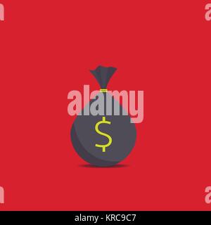 Money bag with dollar sign Stock Vector