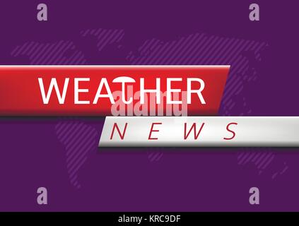 Weather news illustration Stock Vector