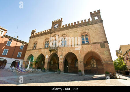 Old city hall, Fidenza, province of Parma, Italy Stock Photo