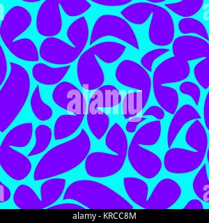 Set of abstract seamless patterns of blue color. Stock Vector