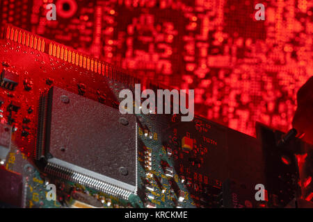 computer memory closeup Stock Photo