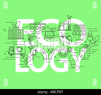 Concept of ecology. Stock Photo