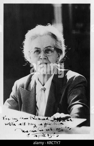 NADIA-JULIETTE BOULANGER (1887-1979), French music teacher and conductor. Her students included Aaron Copland, Roy Harris, Lennox Berkeley, Virgil Thomson and Leonard Bernstein. Date: early 1960s Stock Photo