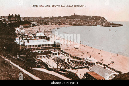 Spa and South Bay, Scarborough, North Yorkshire Stock Photo