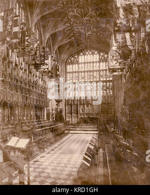 St George's Chapel interior, Windsor Stock Photo