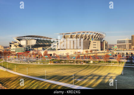 The Paul Brown Stadium in Cincinnati, home to the Cincinnati Bengels Stock Photo