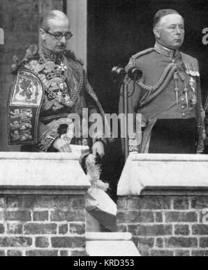 Proclamation of date of the Coronation, 1952 Stock Photo