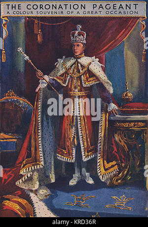 King Edward VIII at his Coronation Stock Photo