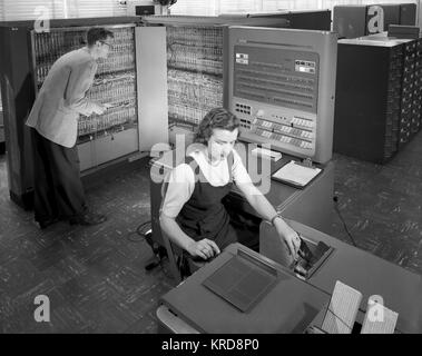 The IBM Electronic Data Processing Machine represents an early ...