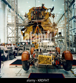 Apollo 15 LM & LRV in KSC Stock Photo