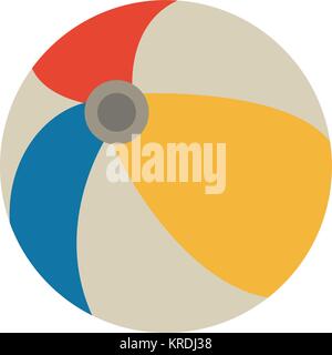 Beach ball toy Stock Vector