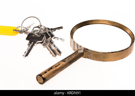 Concept image of a keys home inspection Stock Photo