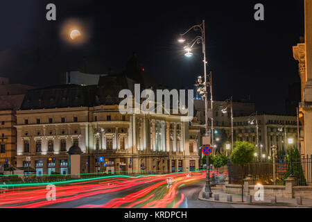 Bucharest night scene Stock Photo