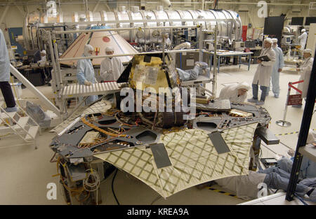 Mars Exploration Rover Opportunity, Backshell and Parachute Stock Photo ...