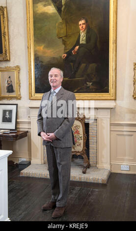 Richard Scott 10th Duke of Buccleuch pictured at Bowhill House near Selkirk, Scotland. Stock Photo