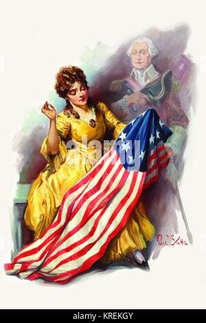 Usa B Ross Historic Flag Stock Illustration - Download Image Now -  American Revolution, Flag, George Washington - iStock
