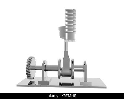 one-stroke engine released Stock Photo