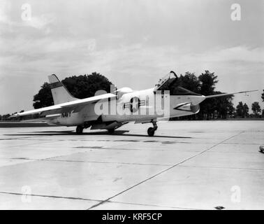 Vought F8U-1 Crusader at NACA Langley c1957 Stock Photo